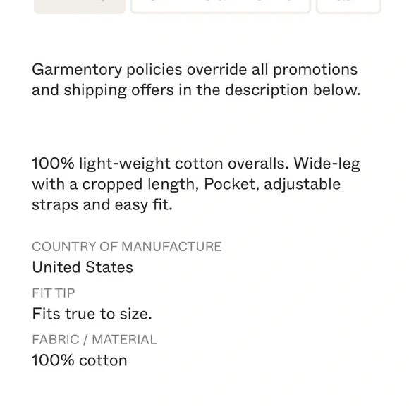 Curator SF traveller overalls, XL - Picture 9 of 9